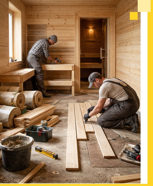 Индивидуальный проект бани с комнатой отдыха под ключ в Элисте