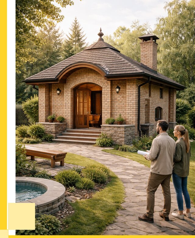 Проект кирпичной бани в Элисте от 31068 р. | ЭриданЭлс