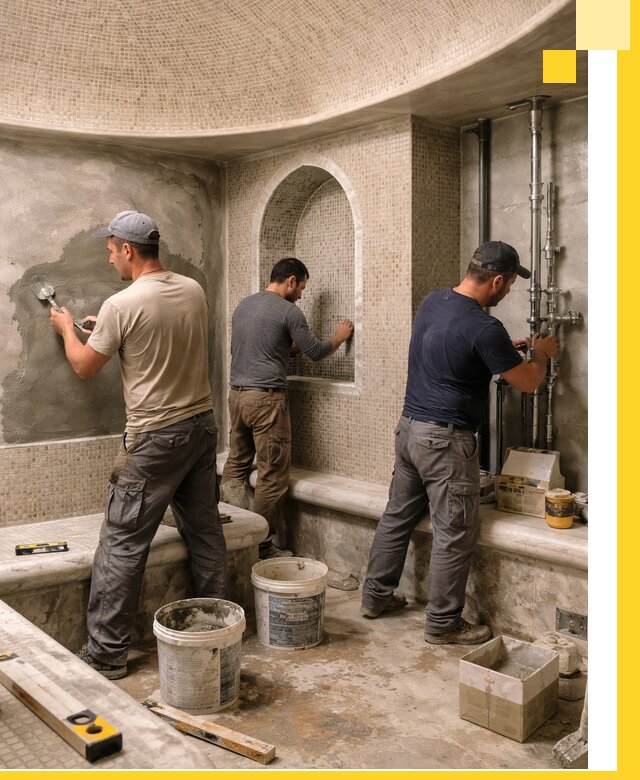 Профессиональный монтаж хамамов под ключ в Элисте с гарантией