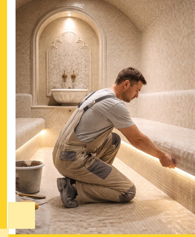 Отделка хамамов под ключ в Элисте от 5696 р. | ЭриданЭлс