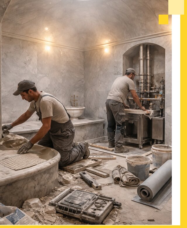 Строительство турецких бань хаммам под ключ в Элисте