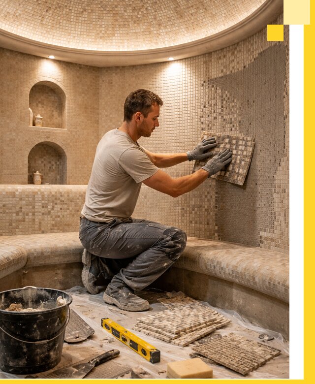 Устройство и монтаж домашнего хамама под ключ в Элисте