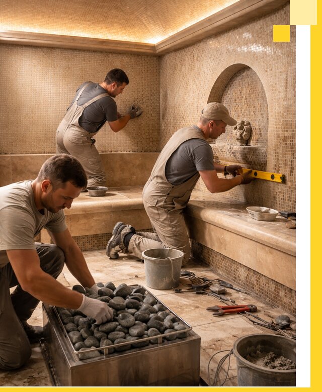 Проектирование и строительство хамама и сауны в Элисте