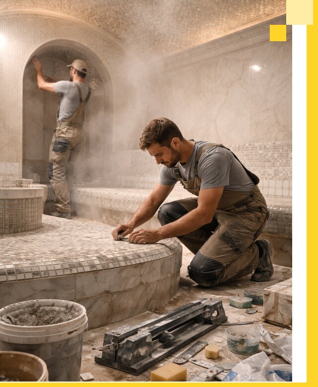 Профессиональный дизайн хамама и SPA под ключ в Элисте