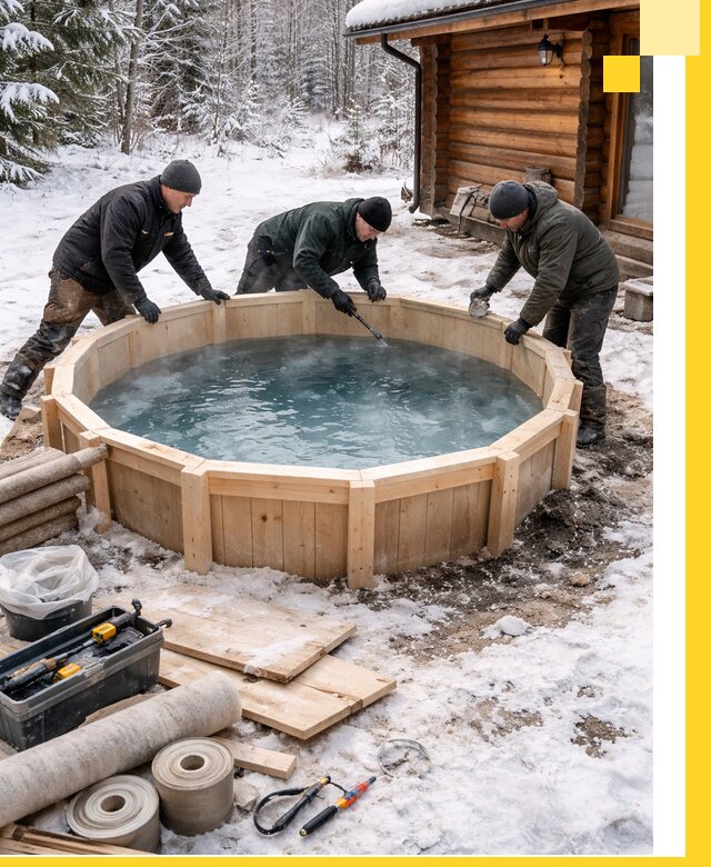 Изготовление и установка ледяных купелей под ключ в Элисте